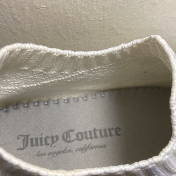 RARE Worn once Juicy Couture Avarie White & Gray Camouflage Sneakers Slip on - Picture 6 of 7